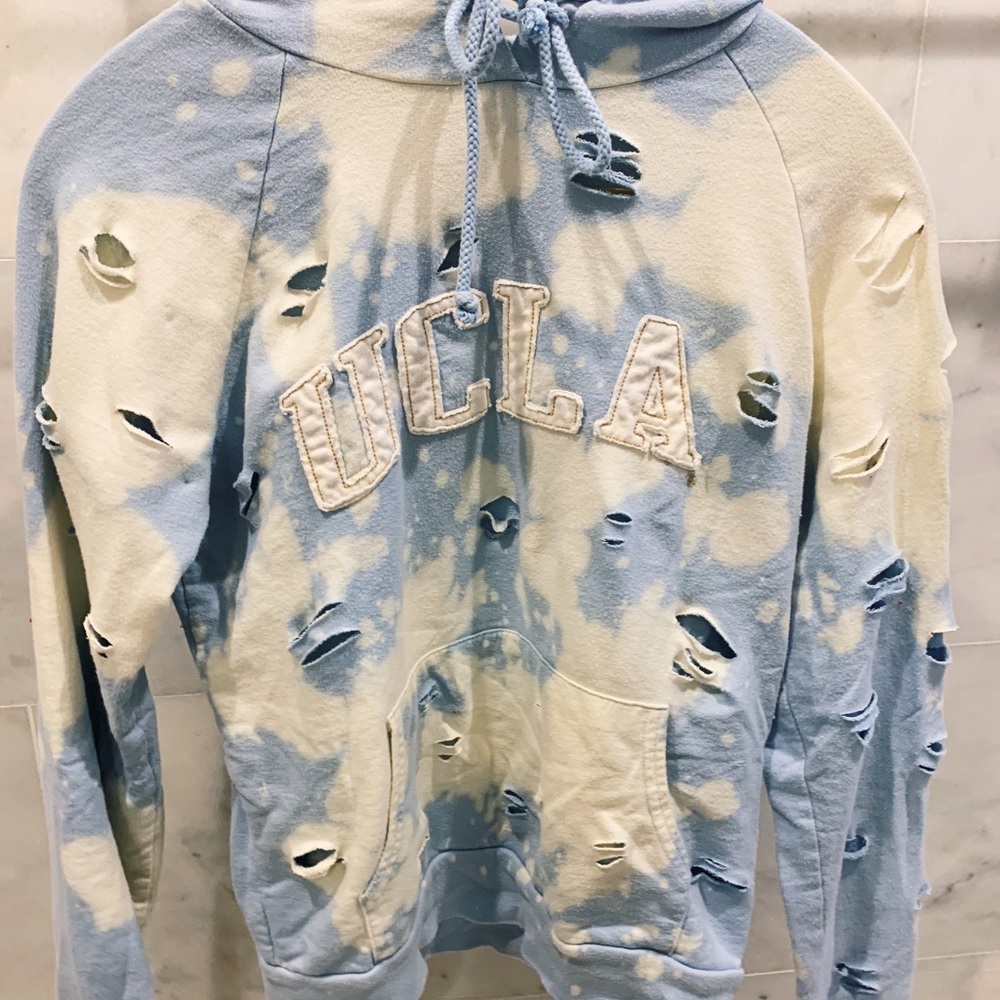 UCLA Distressed+Acid Washed Sweatshirt